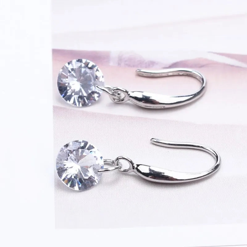 Boucles d'Oreilles Élégantes en Cristal Zircon