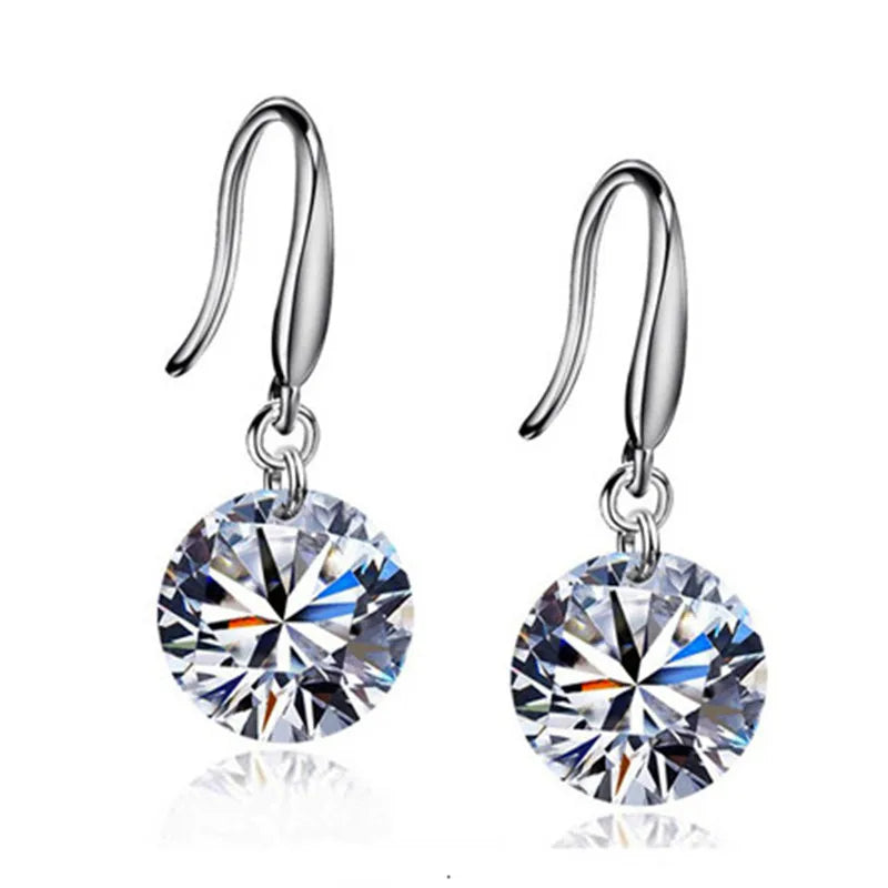 Boucles d'Oreilles Élégantes en Cristal Zircon