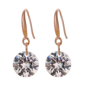 Boucles d'Oreilles Élégantes en Cristal Zircon